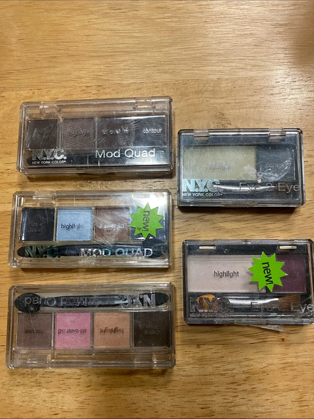 NYC Eyeshadow Palettes - Brown, Pink, Blue, Purple, White NWT
